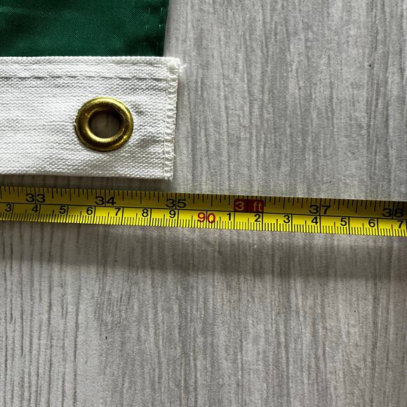 University Of Miami Hurricanes White Green Orange Fan Flag 60” X 35” - Picture 4 of 5